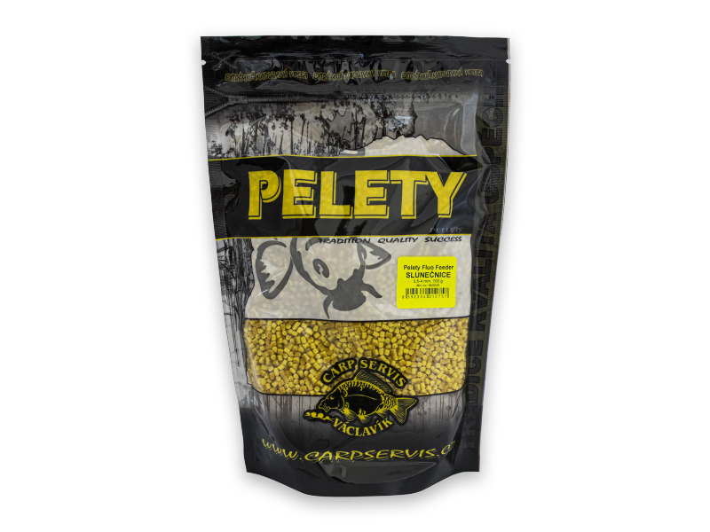 CSV Pelety Fluo Feeder - 700 g/Slunečnice